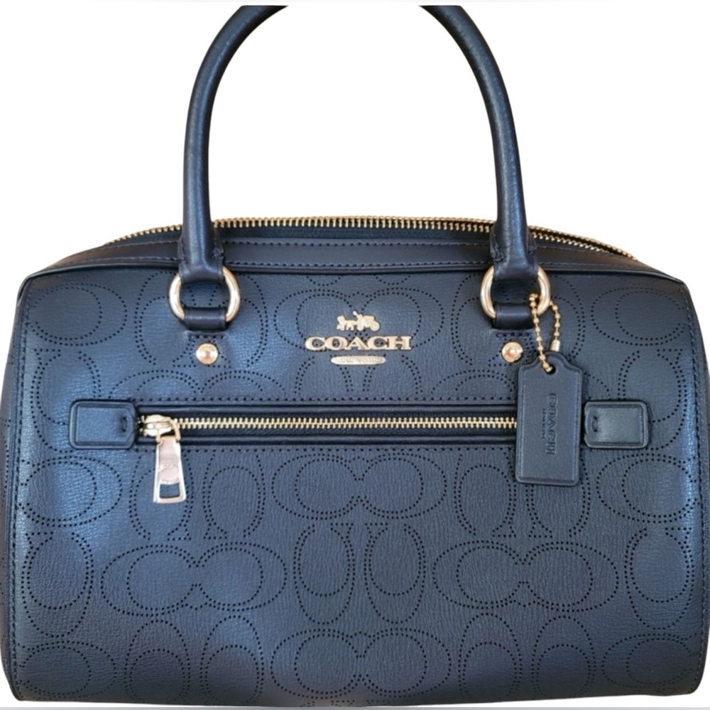 💖Coach Rowan Satchel In Signature Leather/Crossbody.1006 EC🔥 VINTAGE🔥